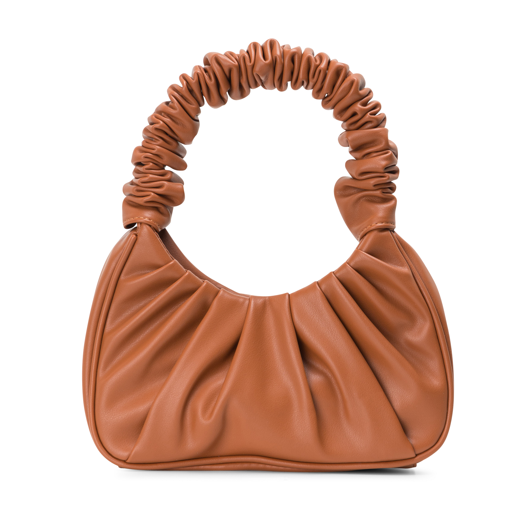 Sac à main plissé | Marron