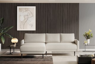 Ecksofa SATTAR 163 x 223 cm beige