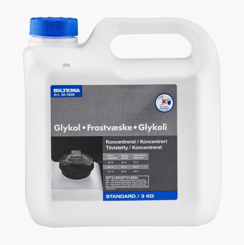 Frostvæske, konsentrert, 3 kg