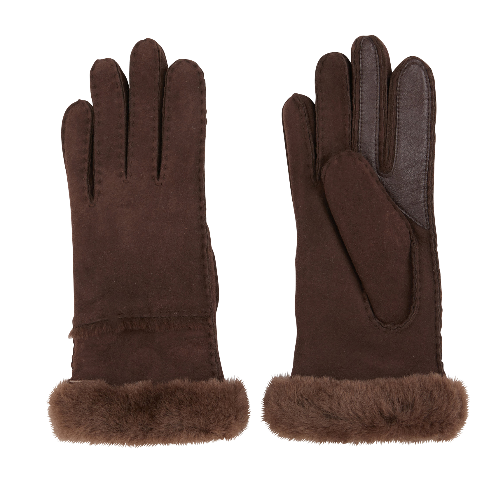 W SEAMED TECH GLOVE - Gants en cuir| Marron