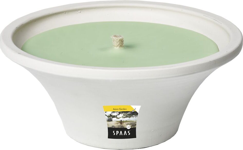 Spaas citronellakaars Asian Garden fruitig groen 9 uur D 17,5 H 7,5 cm