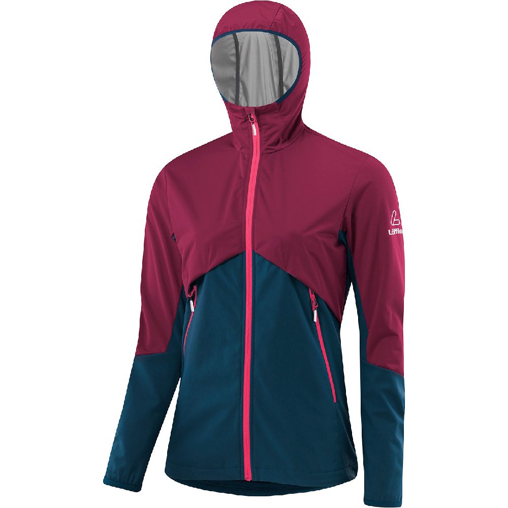Löffler Nevia Windstopper® Light Langlaufjacke Damen burgund