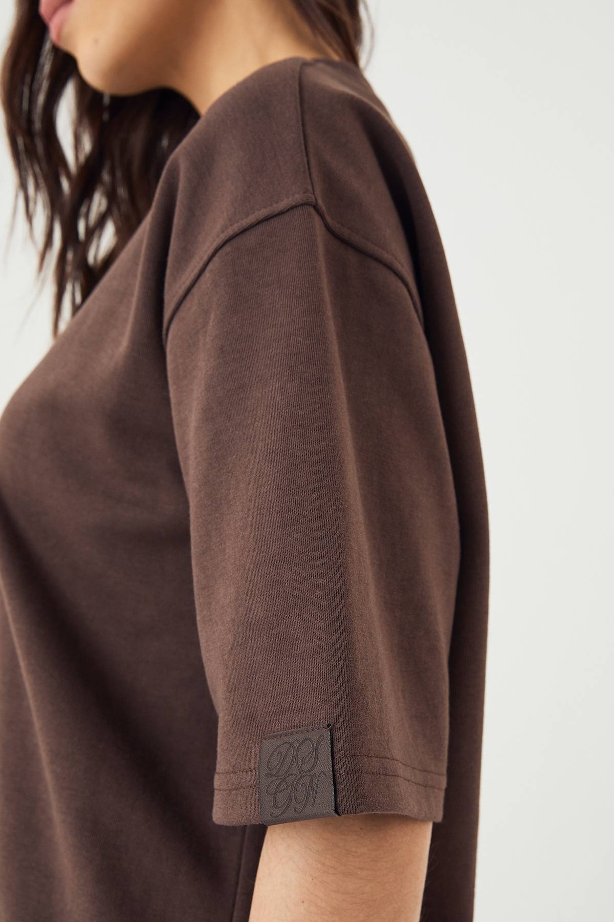 T-Shirt DSGN Studio Interlock Col Rond Coupe Oversize