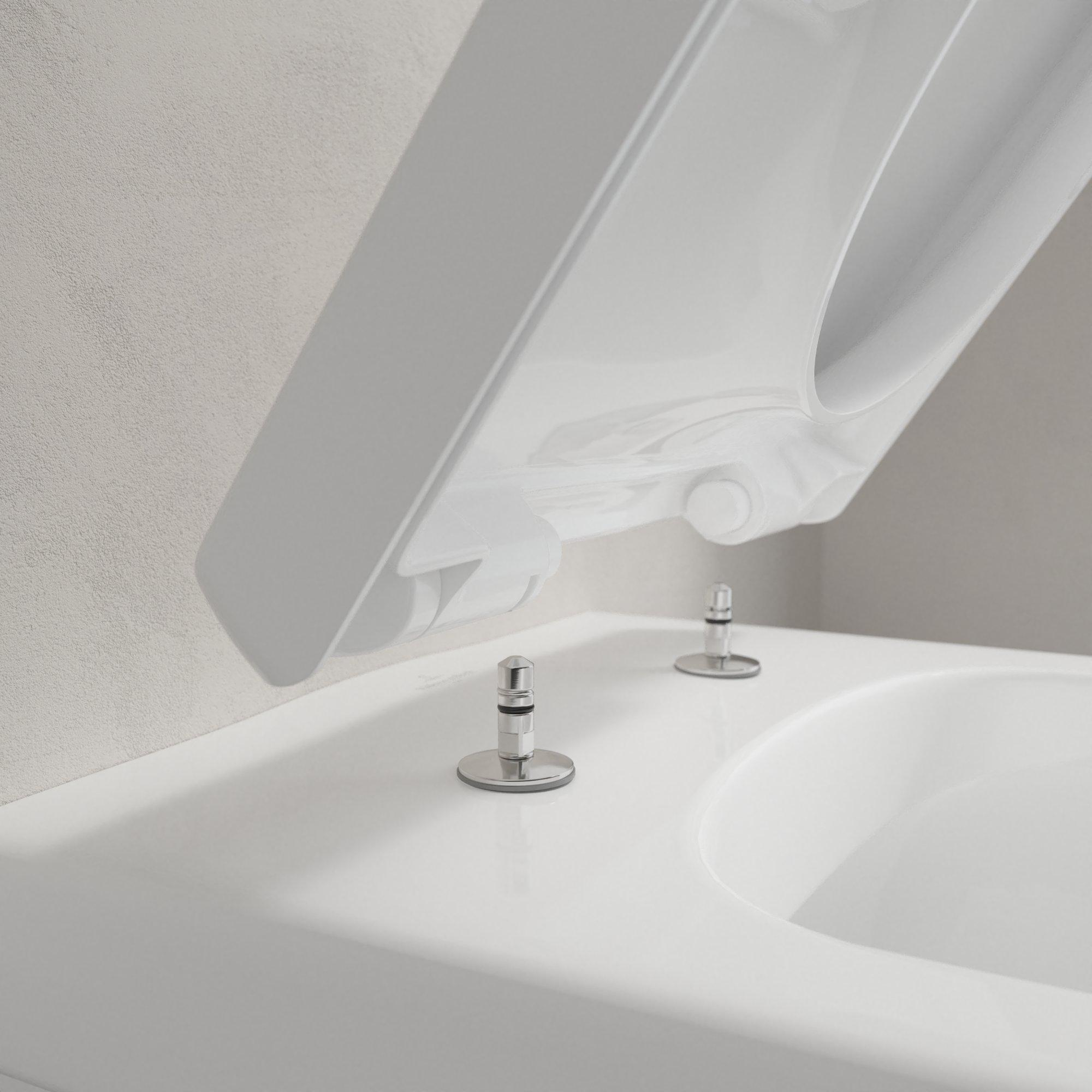 Villeroy & Boch Architectura randloos toilet ovaal met softclose zitting wit glans