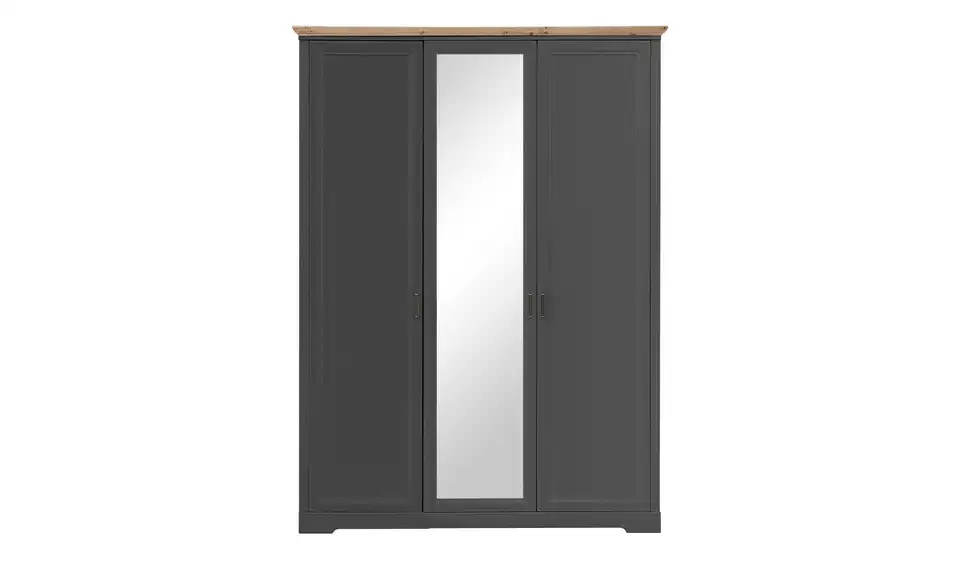 Kleiderschrank Jasmin II Graphit, Asteiche (Nachbildung) 160 cm
