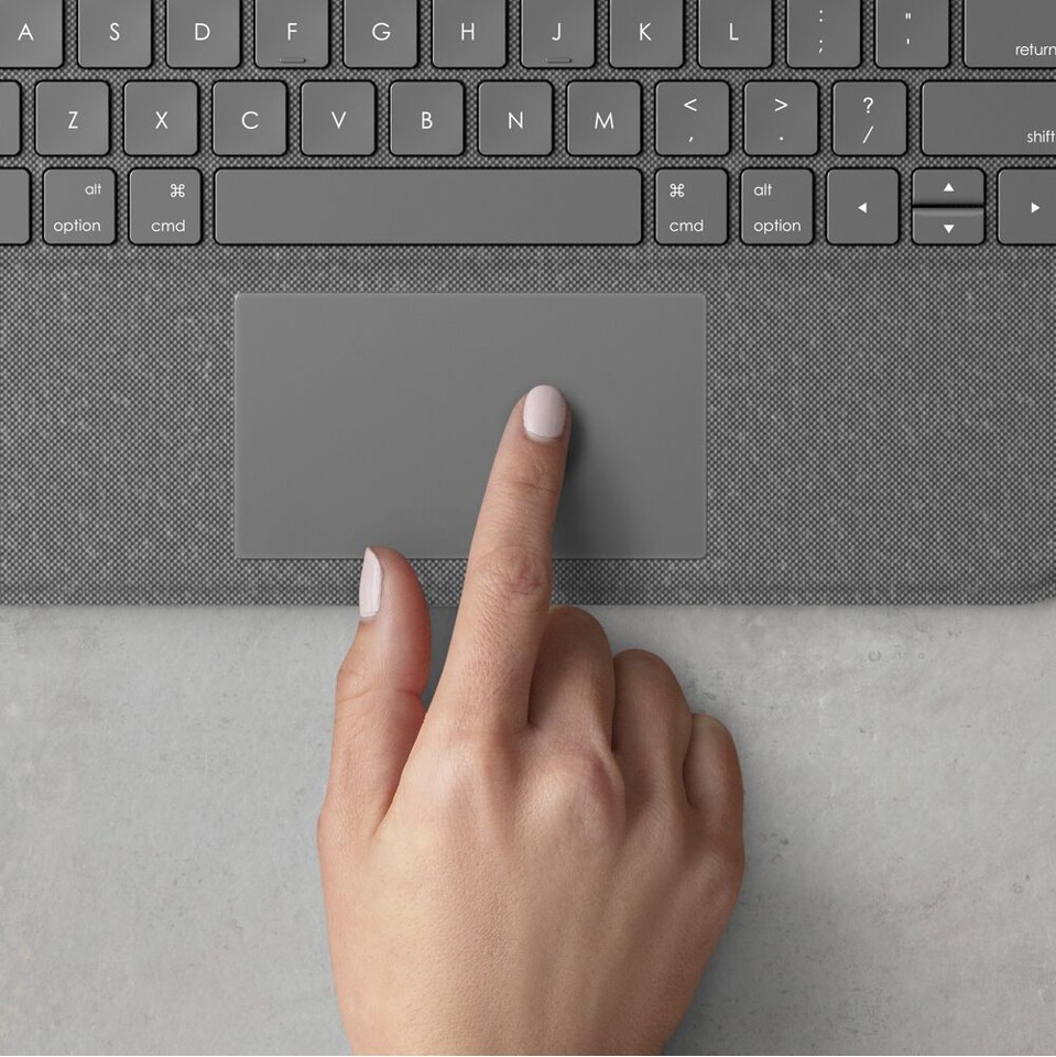 Logitech - Folio Touch til iPad Air (4 gen) - OXFORD GREY - Nordic