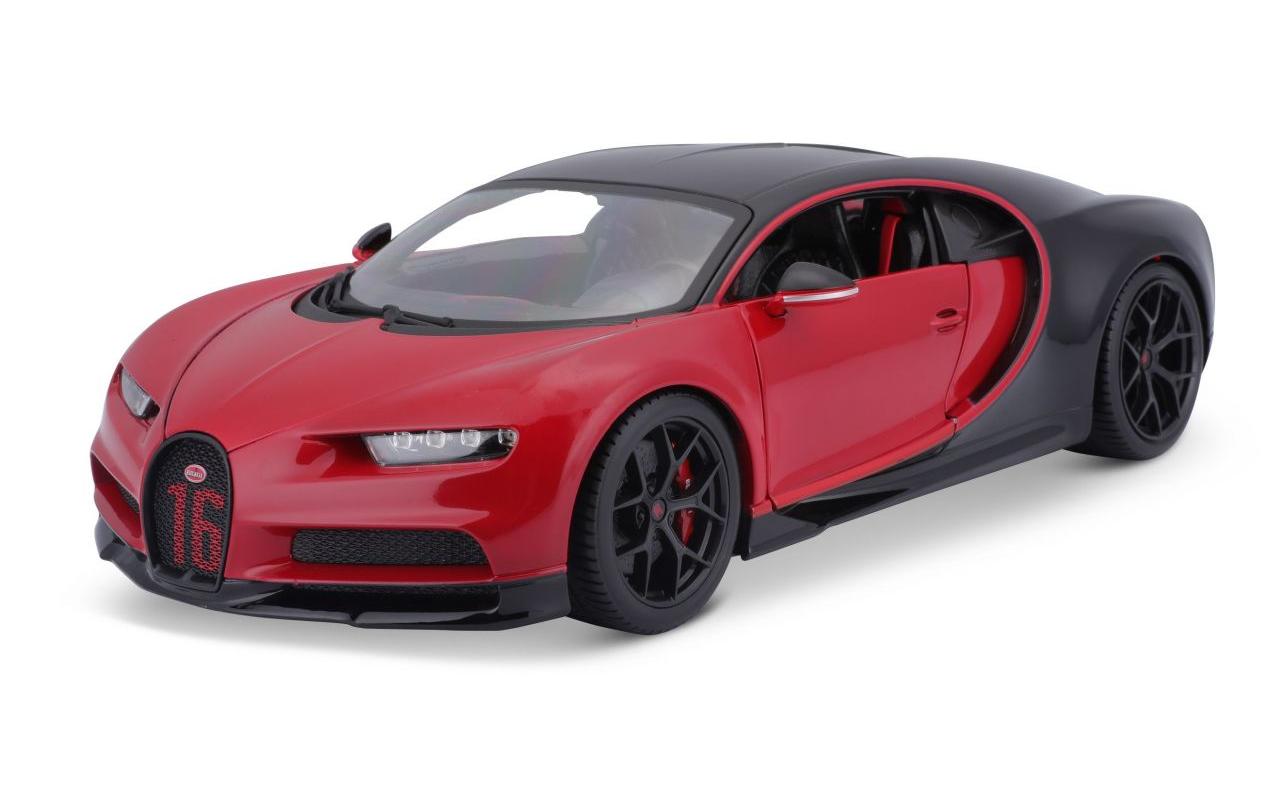 Bugatti Chiron Sport Rot 1:18Sammlermodell im Massstab 1:18