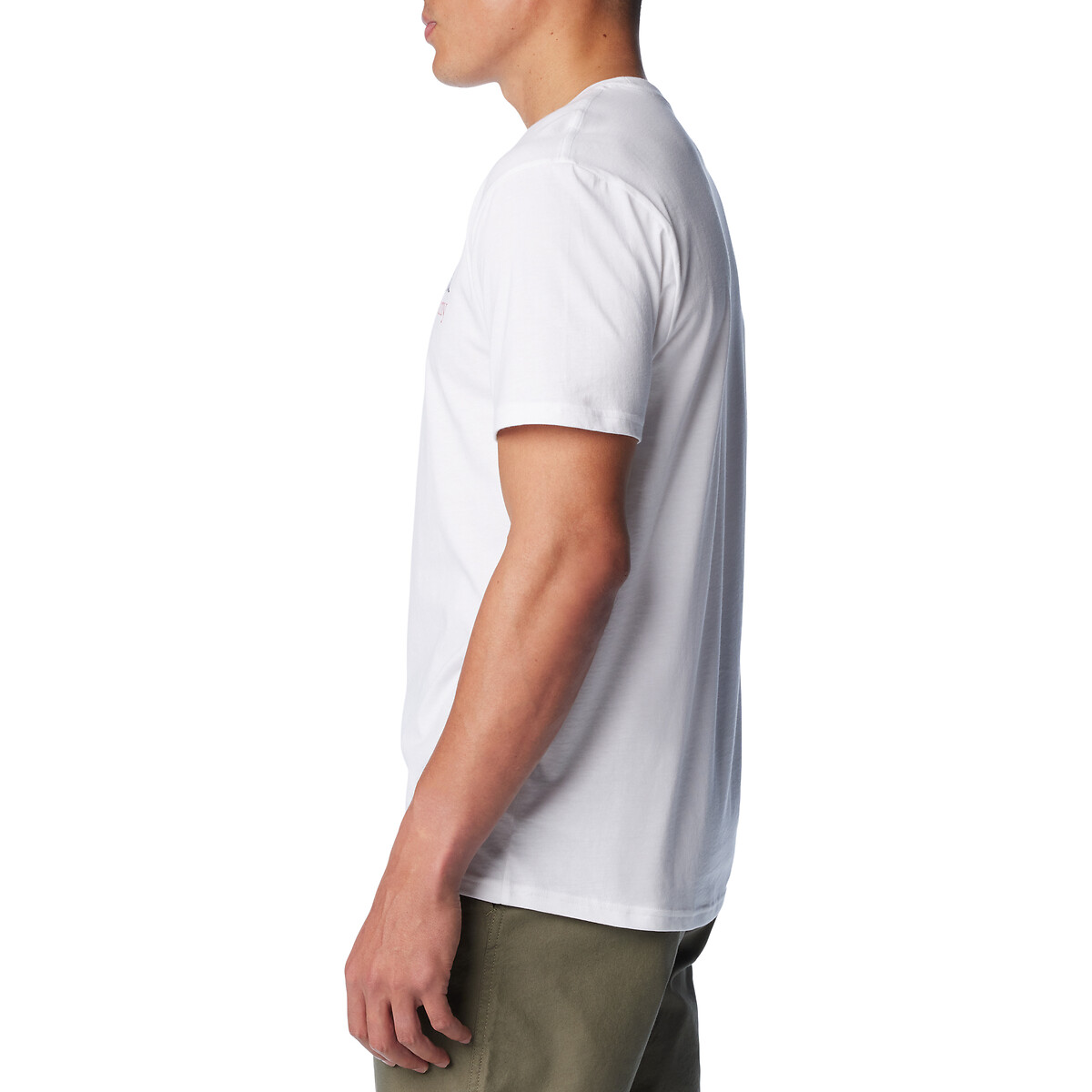COLUMBIA<br>Camiseta de manga curta com logo no peito essencial