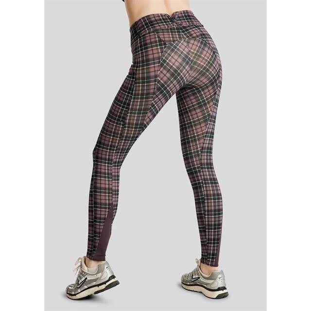 Paardrijlegging Montar MOCheri Cosy Peach Checked Winter Full Grip Donkerpaars