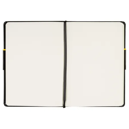 Idena Notizbuch, DIN A5, 192 Seiten, 80 g, blanko, Hardcover, schwarz