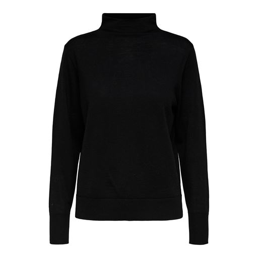 Selected Femme Magda Striktrøje, Sort, XXL