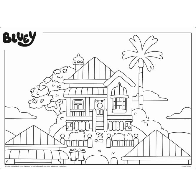 Bluey - 2-in-1 Puzzle - Bluey mit Freunden - 24 Teile