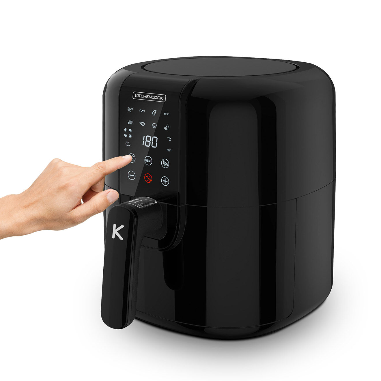 Kitchencook Four à air chaud & Friteuse sans huile multifonctions noir - 3 L
