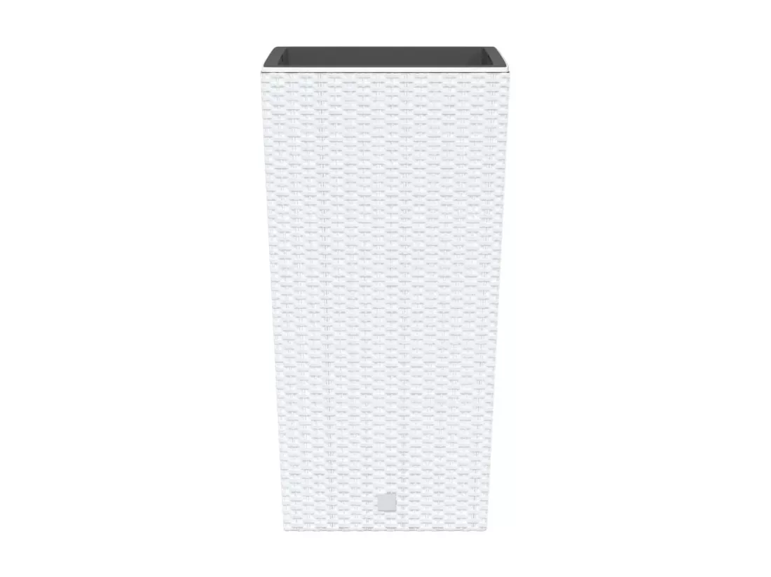 Jardinière et intérieur amovible blanc 21 /49 L rotin PP