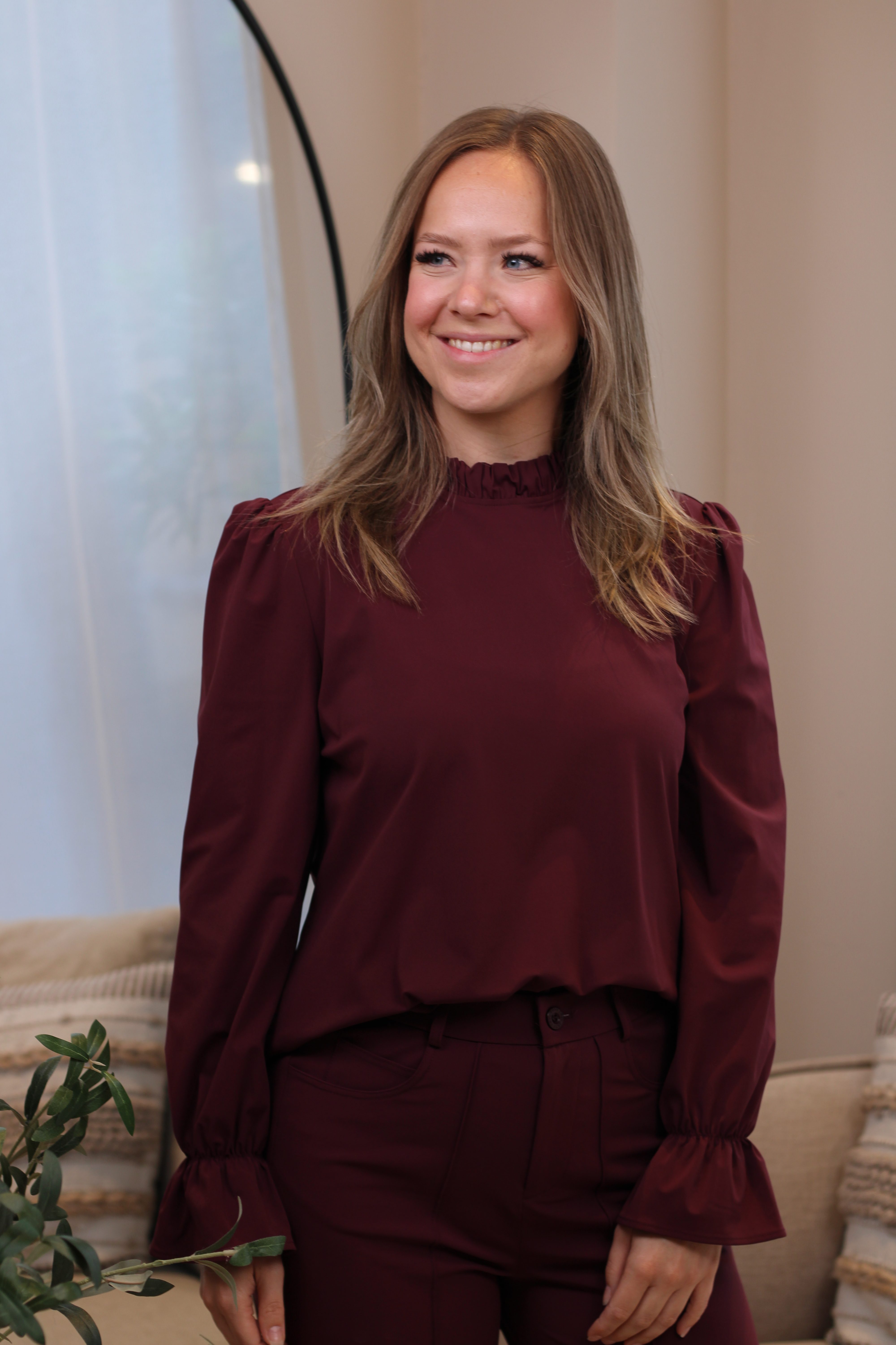 Zoso - Jeyda Fancy Travel Blouse - Bordeaux