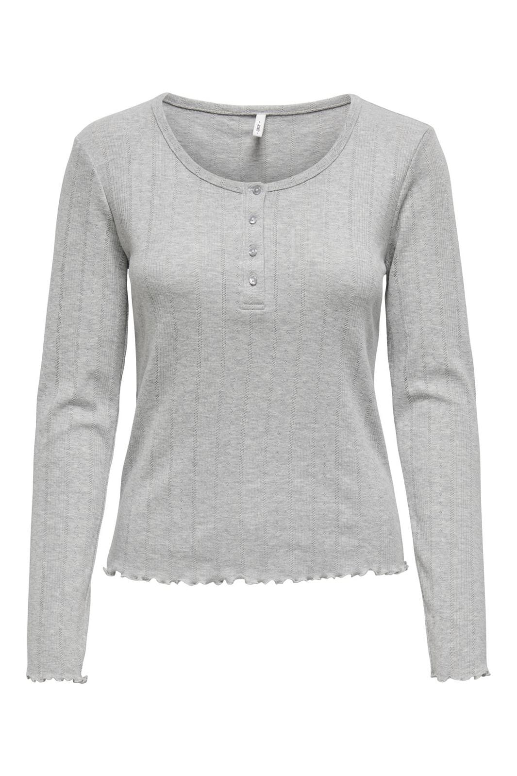 Only Onlcarlotta L/S O-Neck Button Top
