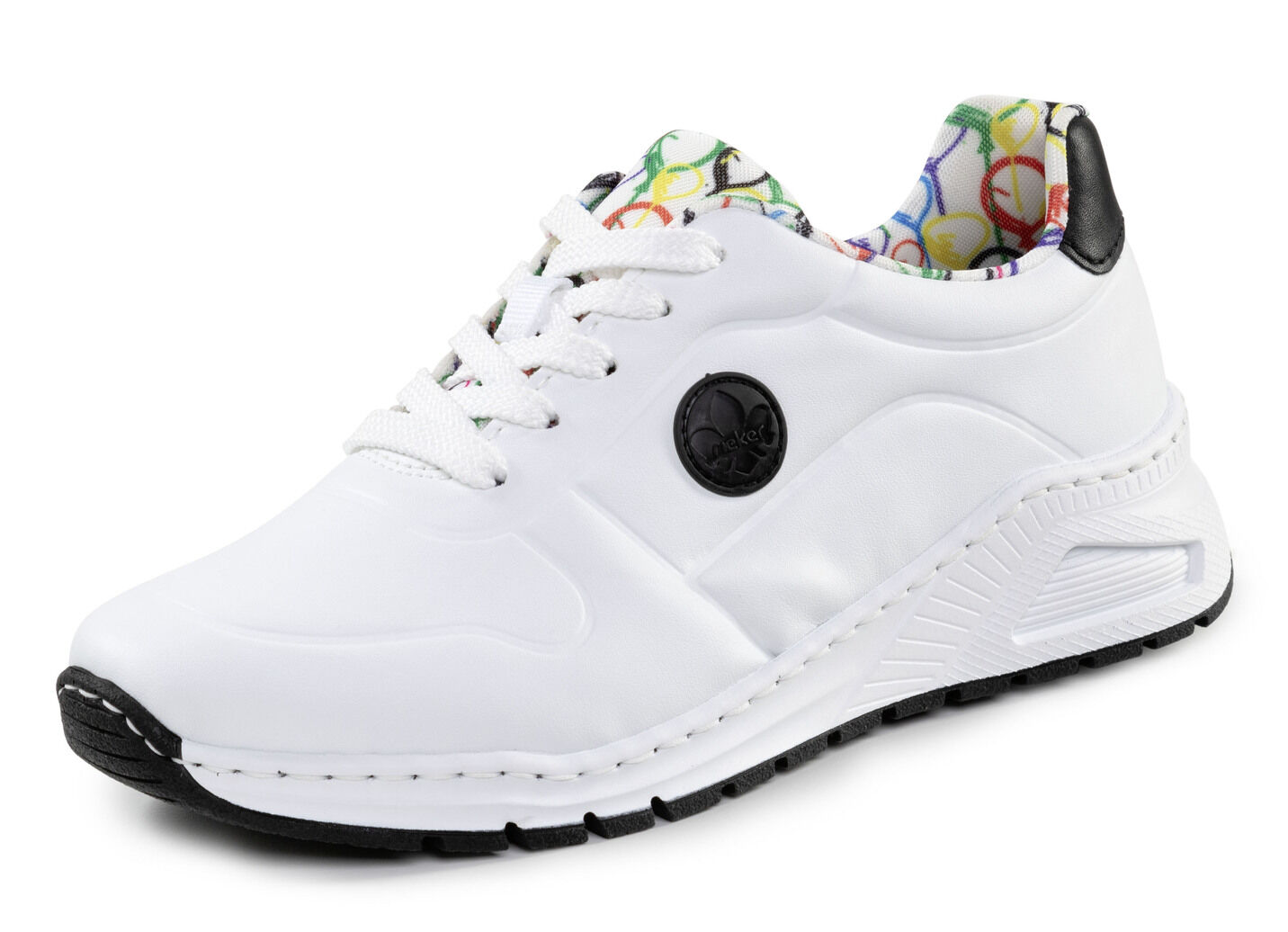 Rieker, stylische Damen-Sneaker, Weite H, mit herausnehmbarem Fussbett