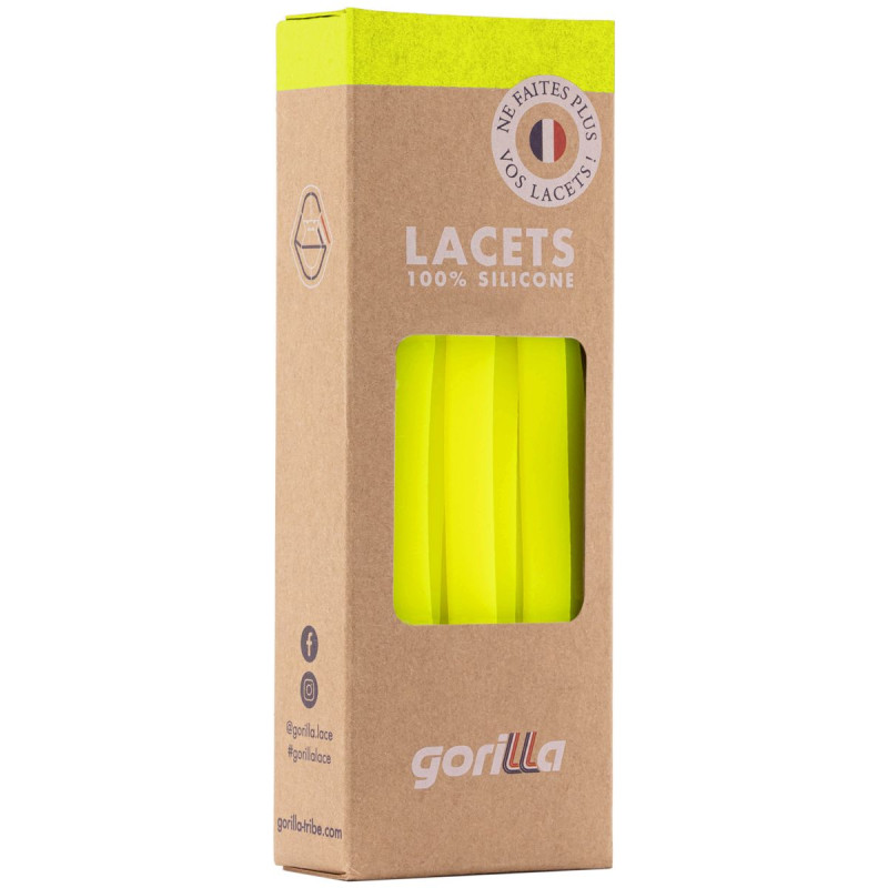 Gorilla Gorilla Lacets Larges Jaune Néon