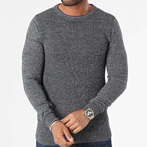 Pull Crewneck Mick 35-667 Bleu Marine Chiné