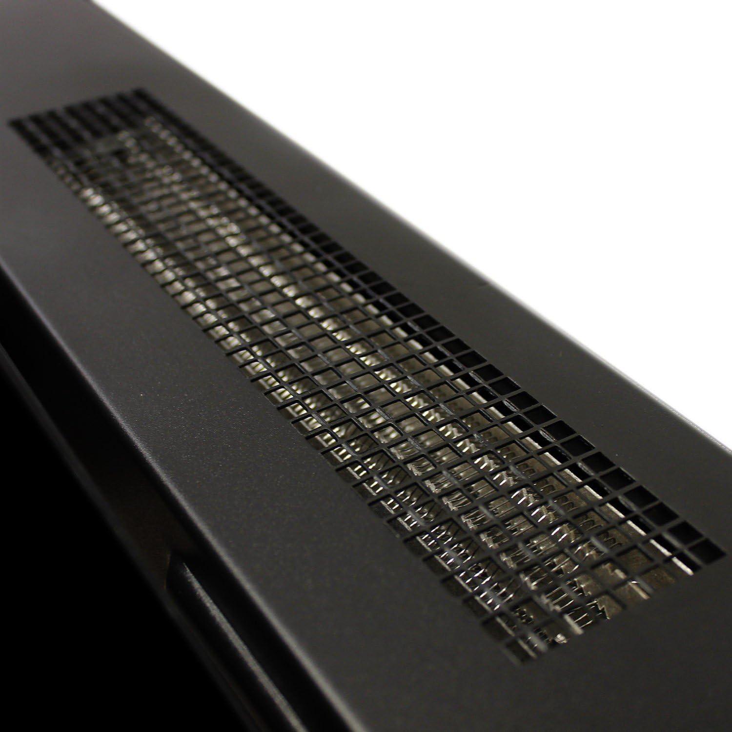 Vancouver Elektrokamin mit Heizung - Elektroheizung 105,5 x 48 x 12 cm - Elektroherd mit LED-Flammen - mit Heizung, Fernbedienung und Timer - 2000 W - Wandmontage - Schwarz