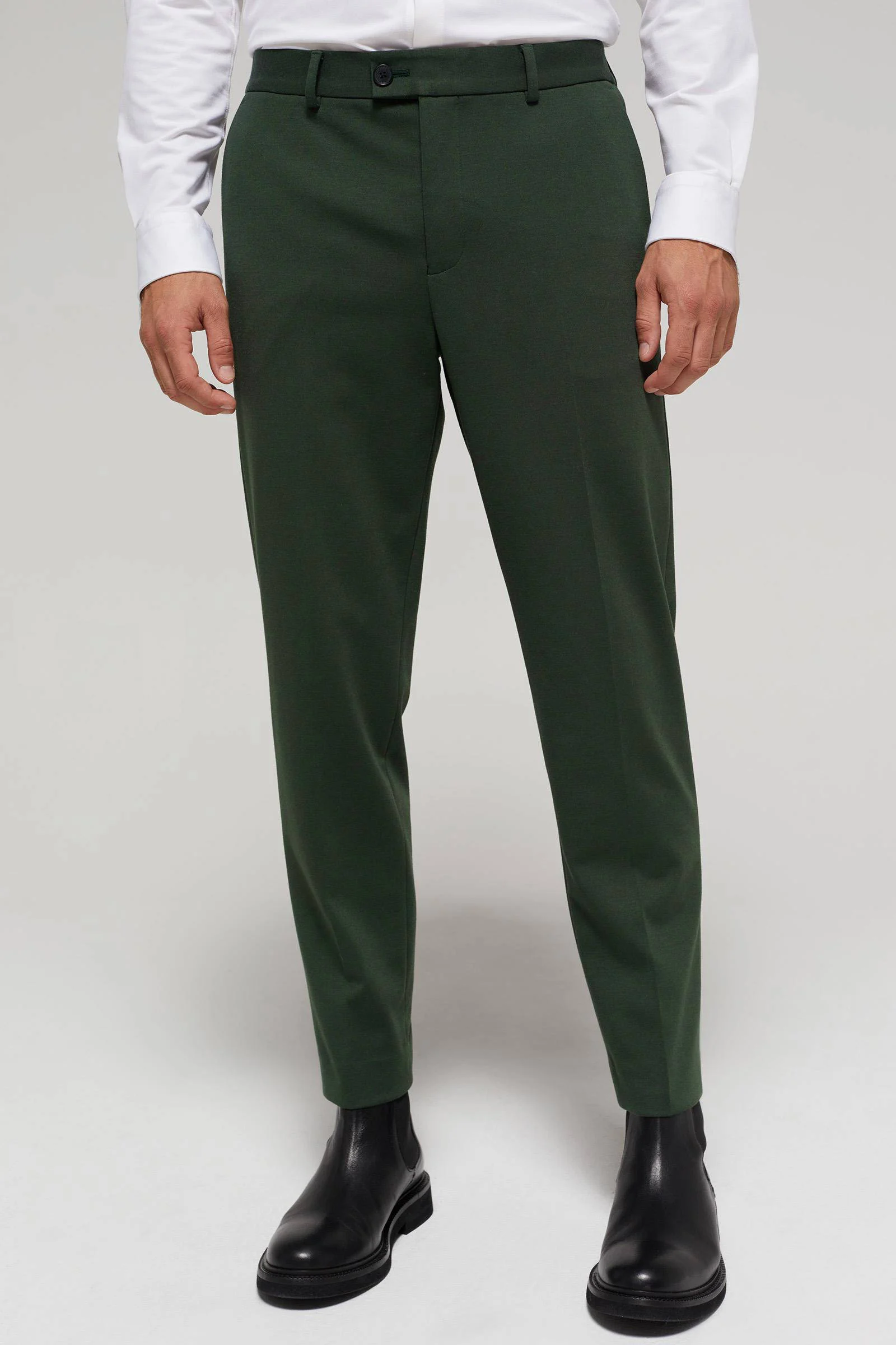Van Gils slim fit pantalon dark green