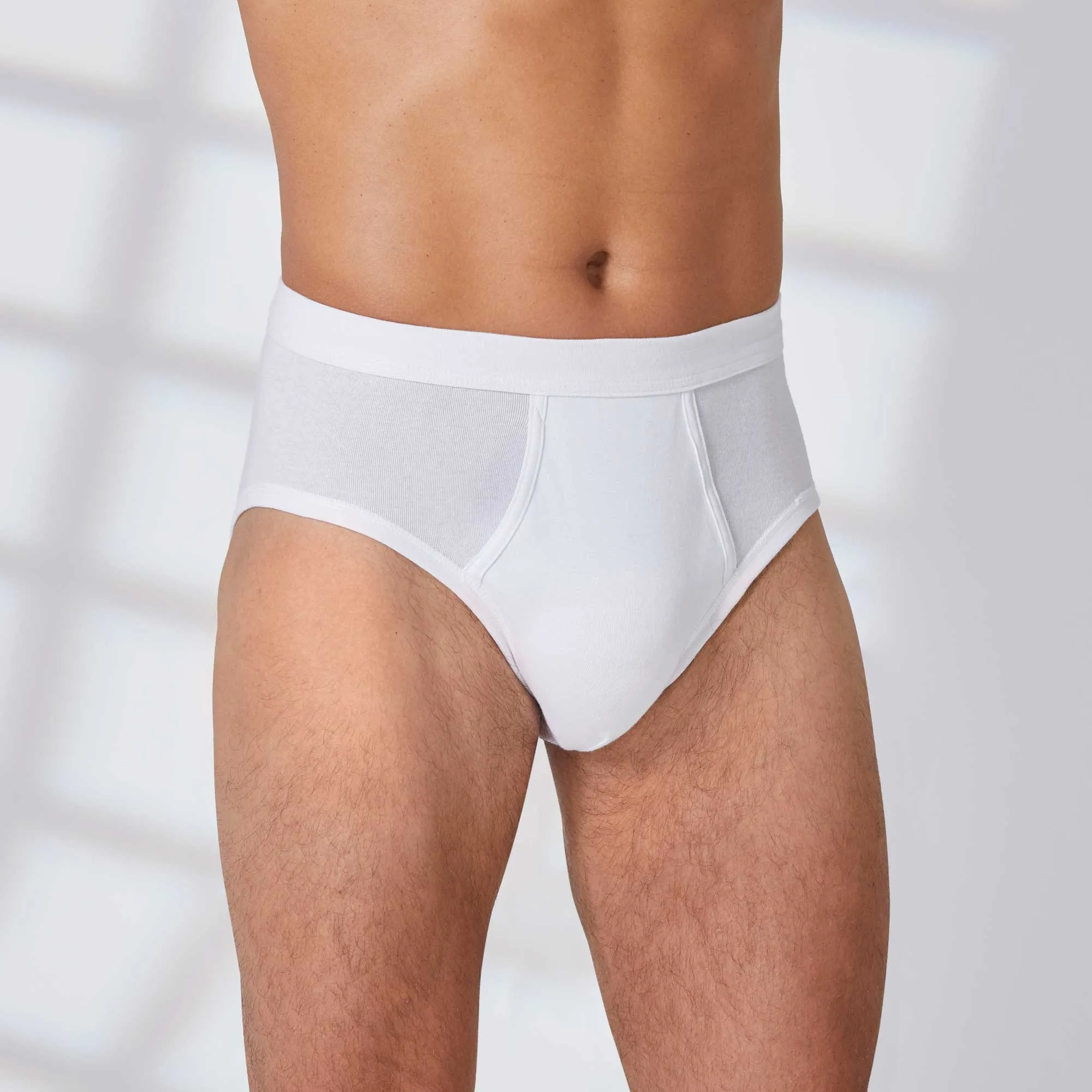 Herren-Slip aus reiner Baumwolle, 2er-Pack