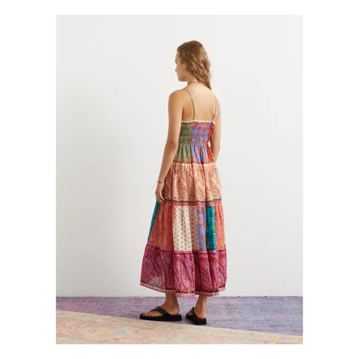 Boteh Robe Kaleido Patchwork Maxi Lin | Rose