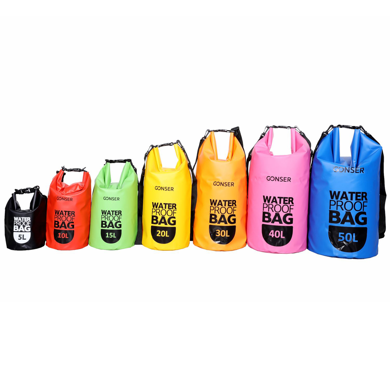 Dry Bag Tasche wasserdicht orange 30L