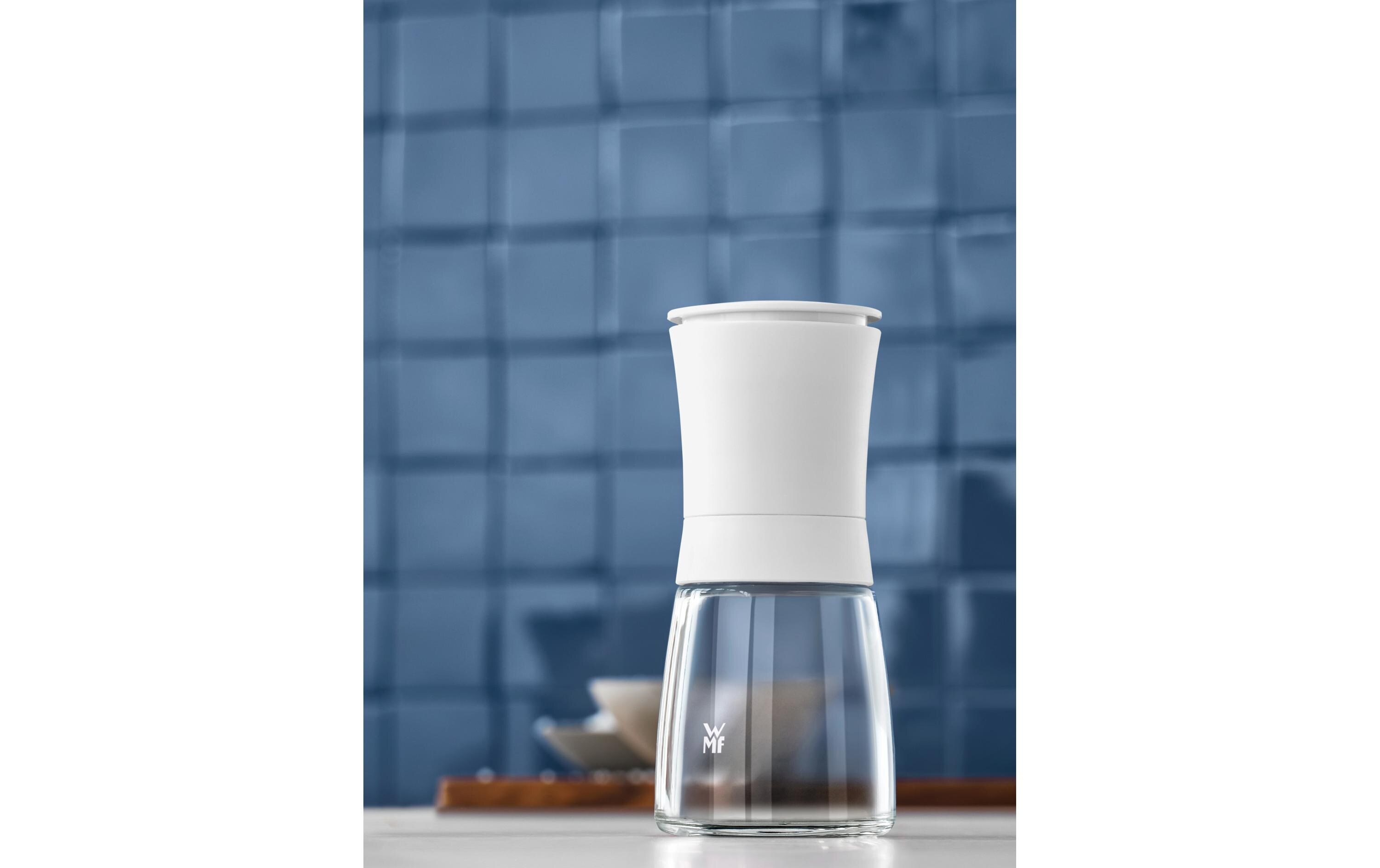 Gewürzmühle Trend 14 cm, Transparent/WeissKräutermühle