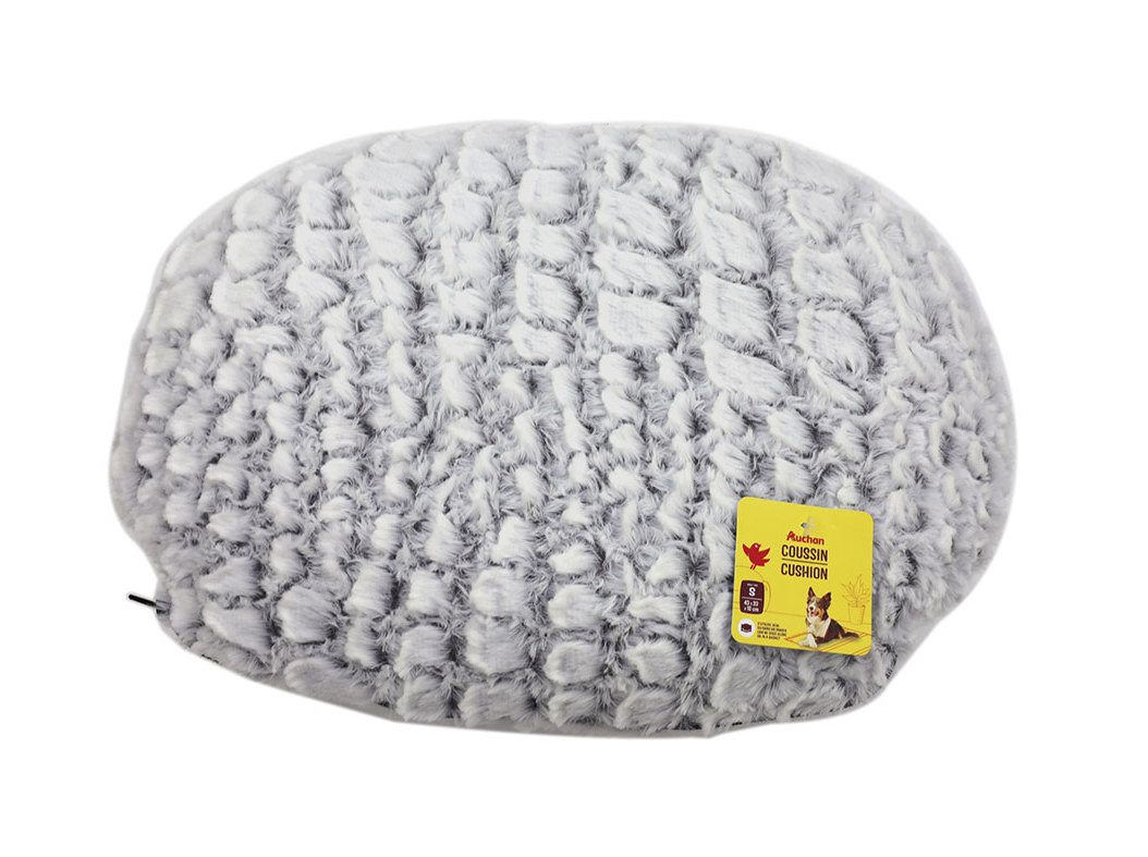 ALMOFADA OVAL AUCHAN CINZA 43X33X10CM