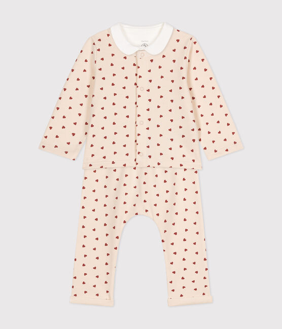 Ensemble 3 pièces en molleton léger bébé