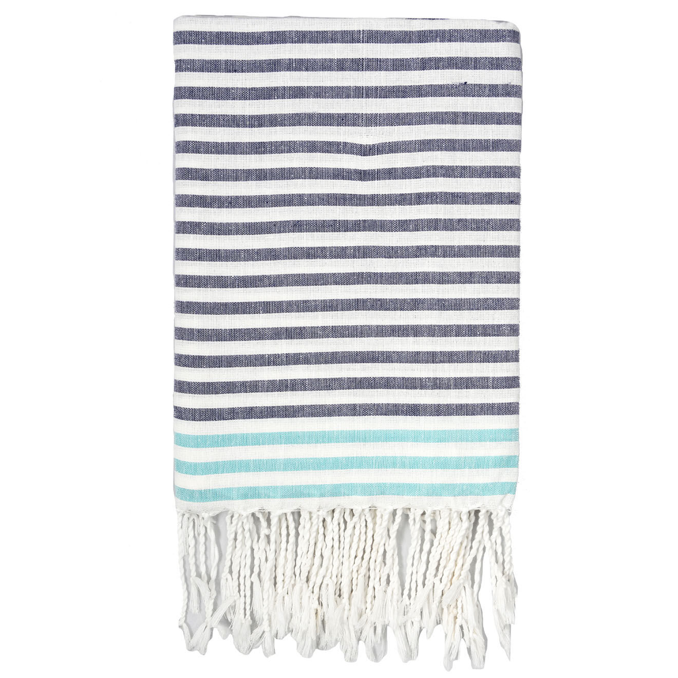 Febronie Fouta Bora Bora bleu grec/vert turquoise - 100x200 cm