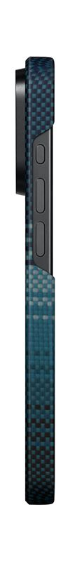 iPhone 15 Pro MagEZ 5 Fushion Weaving MagSafe Aramid Schutzhülle (KI1501MO) - Moonrise (Blau / Schwarz)