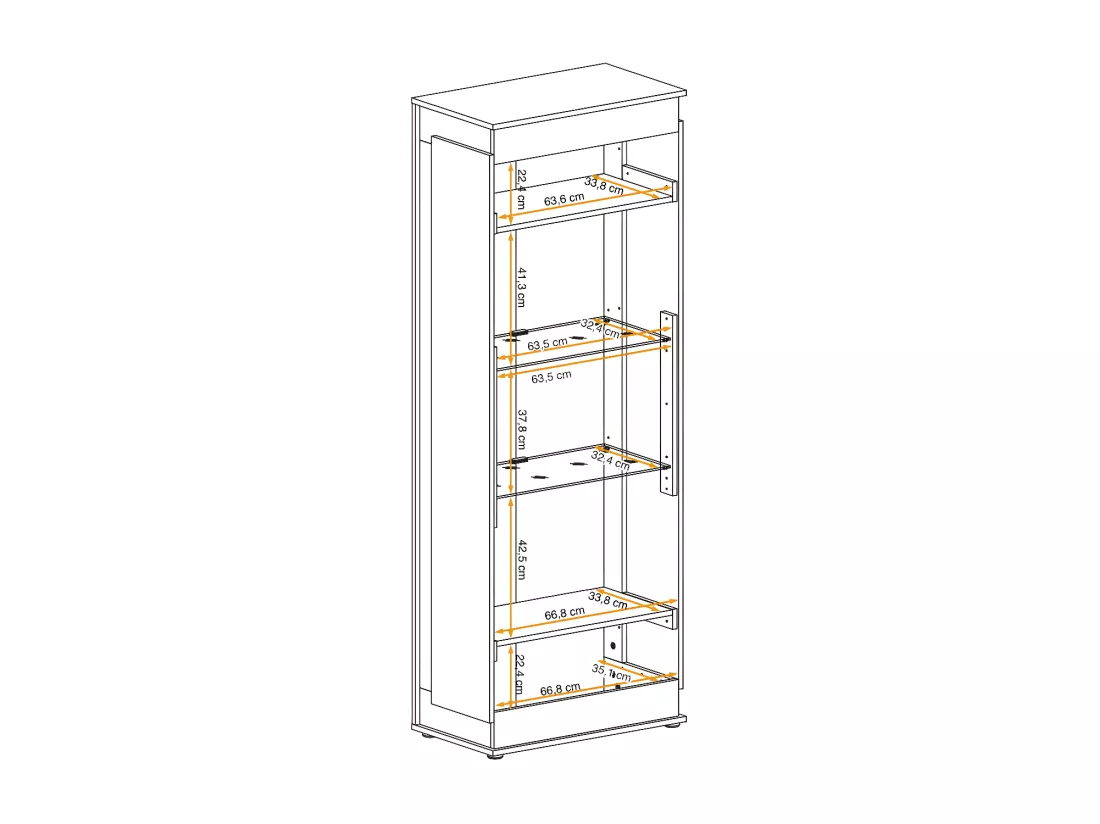 Vitrine à Led 4 Niveaux 