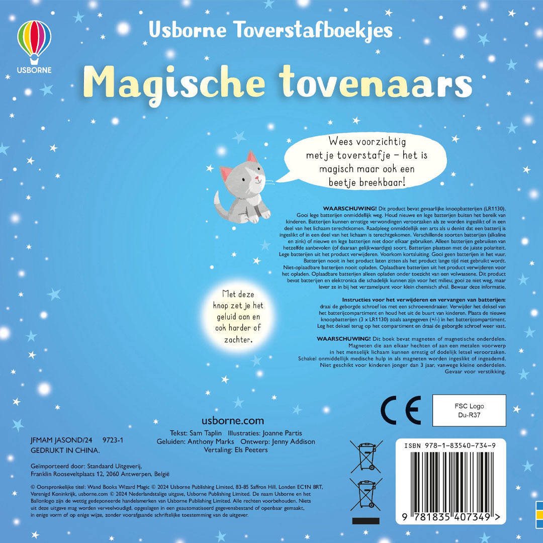 Uitgeverij usborne geluidenboek magische tovernaars
