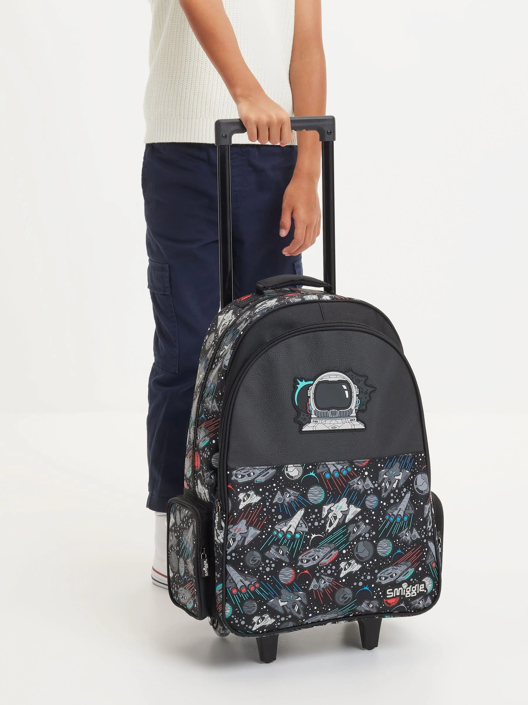 Smiggle Eclipse Trolley Backpack With Light Up Wheels
