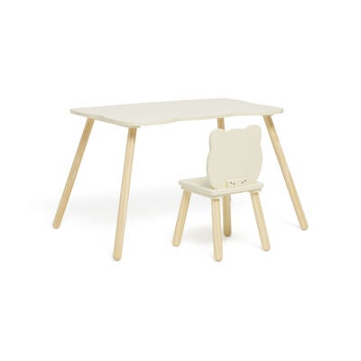 Alice & Fox Skrivebord med Stol Katt, Lysegul
