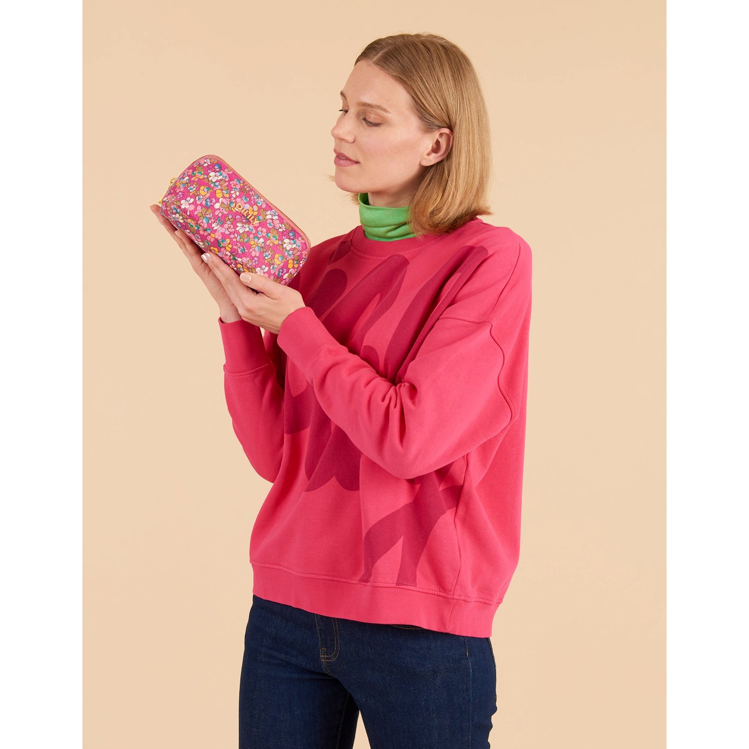 Oilily Callie Cosmetic Bag fuchsia red