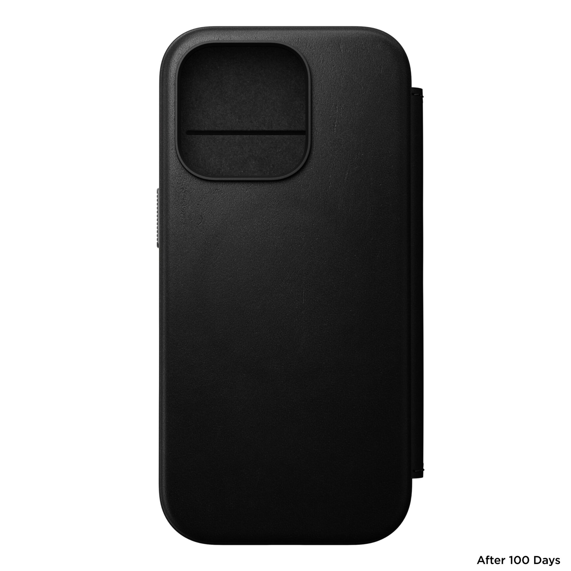 iPhone 16 Pro MagSafe Echtleder Tasche Modern Leather Folio (NM01680185) - Schwarz