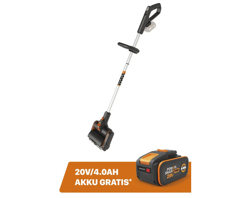 WORX 20V WG441E.9 4-in-1 snoerloze oppervlakteborstel + GRATIS bonusartikel: 20V accu WA3644 (4,0Ah)