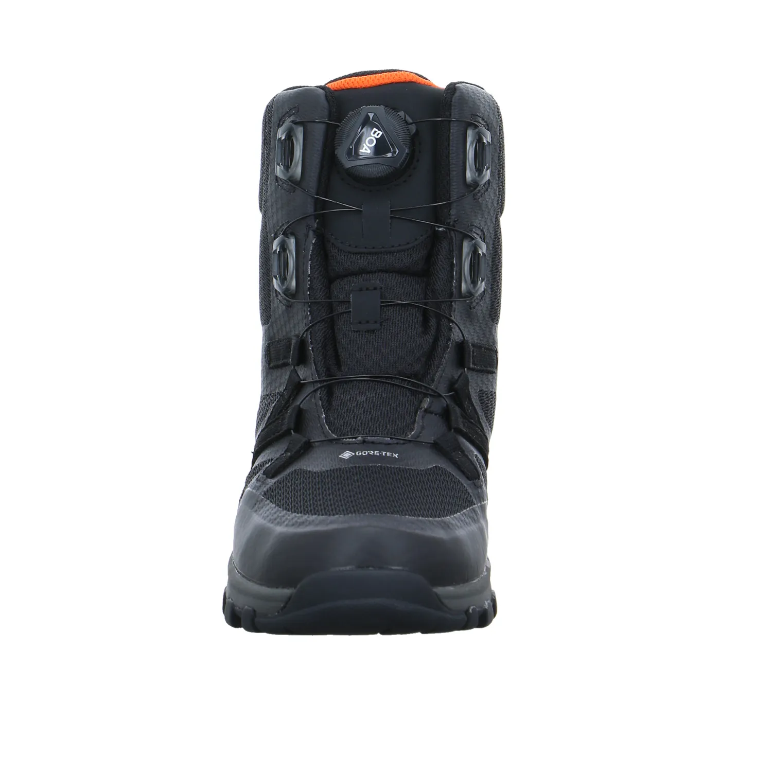 VADO Jungen- Snowboot Membran Schwarz Textil  Winter-Sneaker high