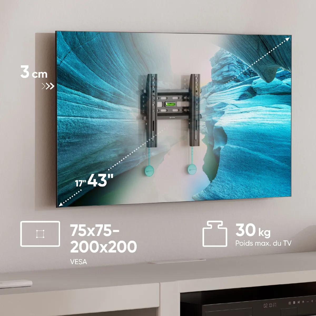 Onkron FM1-B Support mural TV fixe