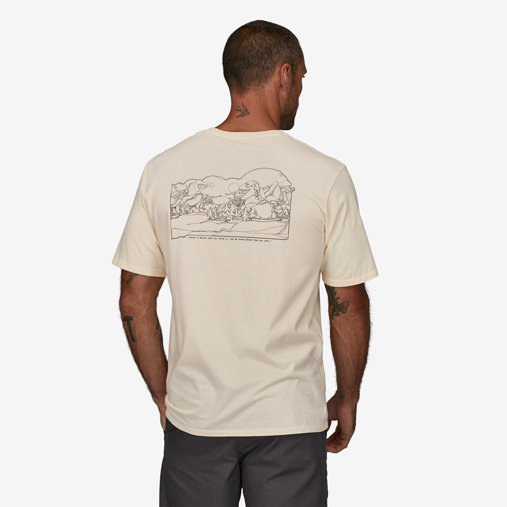 Herren-T-Shirt aus Bio-Baumwolle mit Aufdruck „Lost and Found“