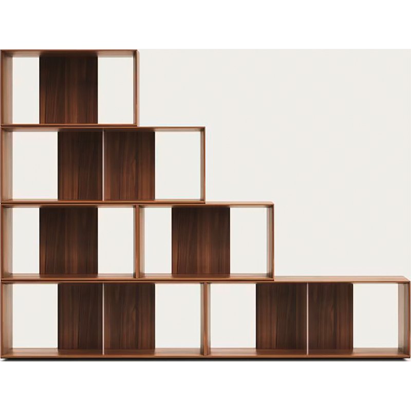 Lot de 6 étagères Litto modulables en placage de bois 168 x 114 cm