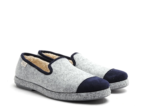 La maison de l espadrille chaussons homme 6867 4 bleu