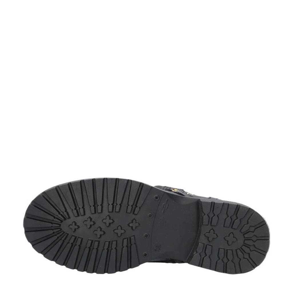 Develab leren veterboots zwart