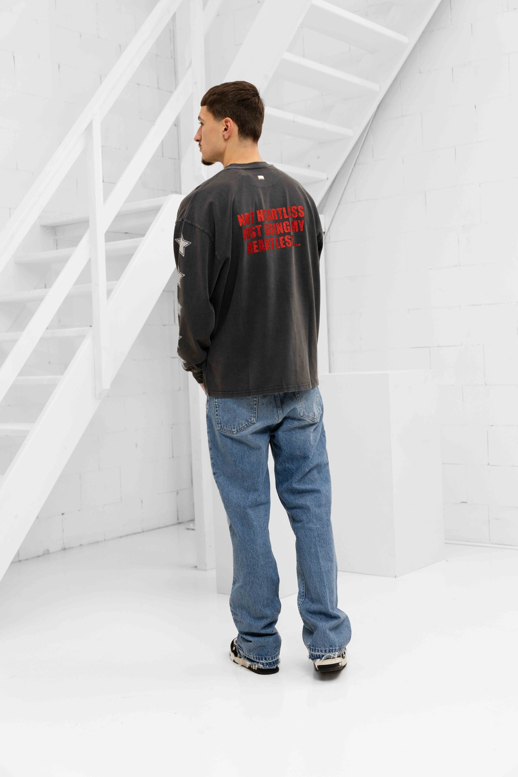 Fearless Blood Heartless Longsleeve Shirt Heren Zwart
