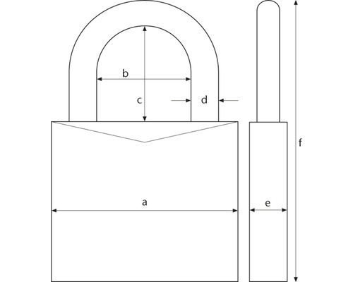 Abus 155/30 zilveren hangslot, 30 mm