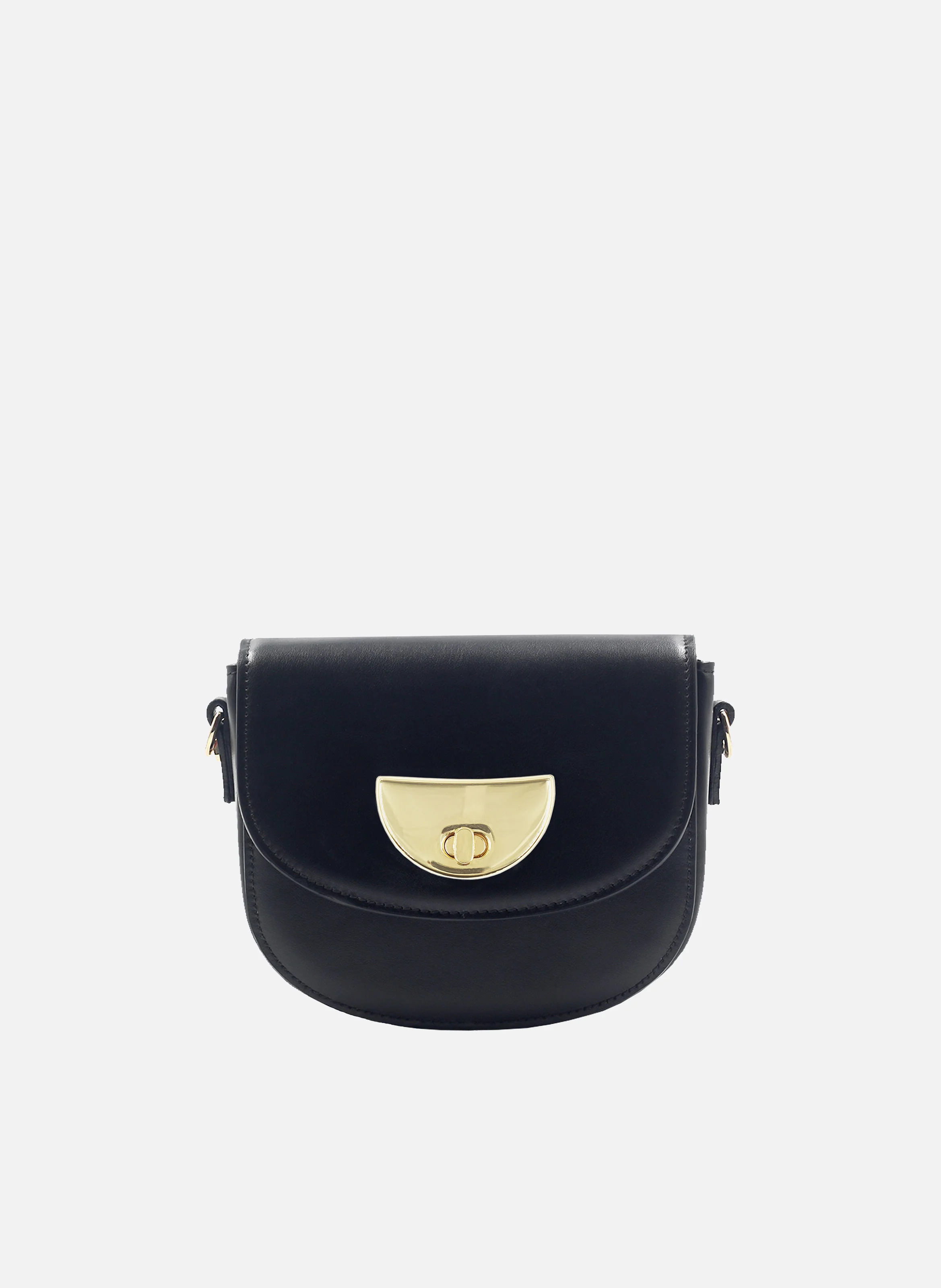 Mini sac cuir lisse | Noir