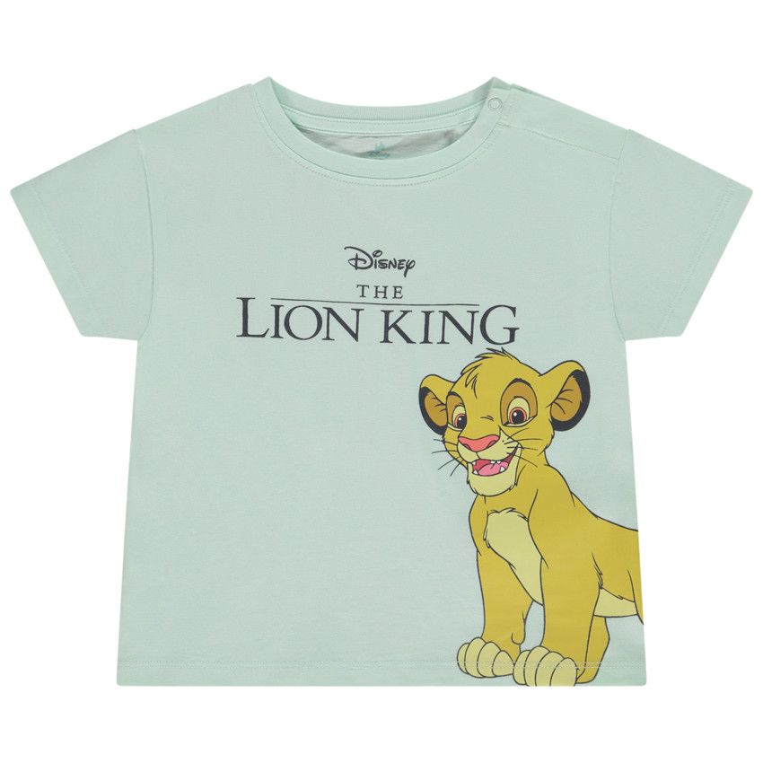 T-shirt manches courtes oversize Simba Le Roi Lion Disney pour bébé garçon - Vert